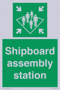 Shipboard assembly station